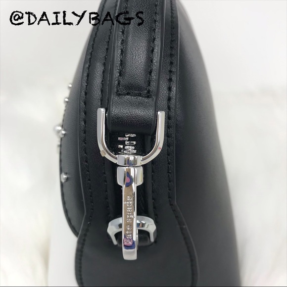 KATE SPADE PENGUIN CROSSBODY BLACK FROSTY BIRD - Picture 5 of 8